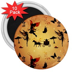 Cute Fairy Tal Pattern 3  Magnets (10 Pack)  by FantasyWorld7