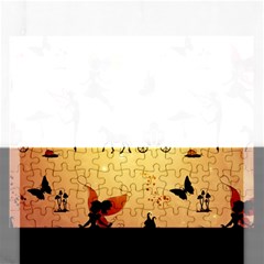 Cute Fairy Tal Pattern Rectangular Jigsaw Puzzl by FantasyWorld7