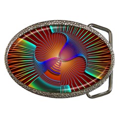 Lines Rays Background Light Rainbow Belt Buckles by Bajindul