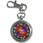 Lines Rays Background Light Rainbow Key Chain Watches Front