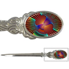 Lines Rays Background Light Rainbow Letter Opener by Bajindul