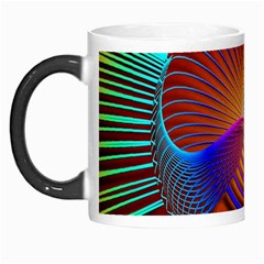 Lines Rays Background Light Rainbow Morph Mugs by Bajindul