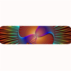 Lines Rays Background Light Rainbow Large Bar Mats by Bajindul