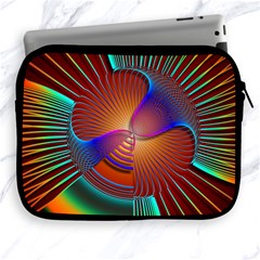 Lines Rays Background Light Rainbow Apple Ipad 2/3/4 Zipper Cases by Bajindul