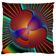 Lines Rays Background Light Rainbow Standard Flano Cushion Case (two Sides) by Bajindul