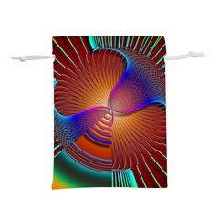 Lines Rays Background Light Rainbow Lightweight Drawstring Pouch (l) by Bajindul