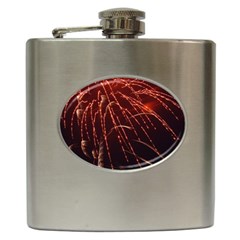 Fireworks Red Orange Yellow Hip Flask (6 Oz) by Bajindul