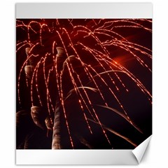 Fireworks Red Orange Yellow Canvas 8  X 10  by Bajindul