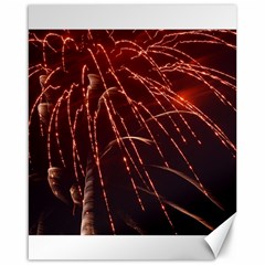 Fireworks Red Orange Yellow Canvas 16  X 20  by Bajindul