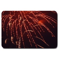 Fireworks Red Orange Yellow Large Doormat  by Bajindul