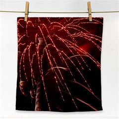 Fireworks Red Orange Yellow Face Towel by Bajindul