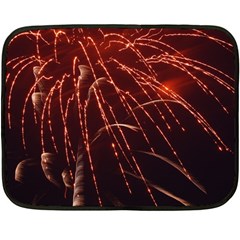 Fireworks Red Orange Yellow Fleece Blanket (mini) by Bajindul