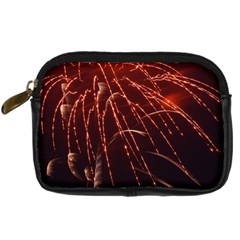 Fireworks Red Orange Yellow Digital Camera Leather Case by Bajindul