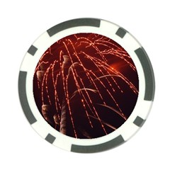 Fireworks Red Orange Yellow Poker Chip Card Guard (10 Pack) by Bajindul