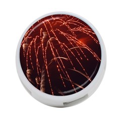 Fireworks Red Orange Yellow 4-port Usb Hub (one Side) by Bajindul