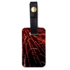 Fireworks Red Orange Yellow Luggage Tag (one Side) by Bajindul