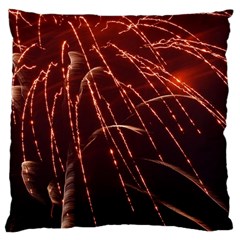 Fireworks Red Orange Yellow Large Cushion Case (one Side) by Bajindul