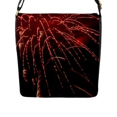 Fireworks Red Orange Yellow Flap Closure Messenger Bag (l) by Bajindul