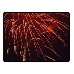 Fireworks Red Orange Yellow Double Sided Fleece Blanket (Small)  45 x34  Blanket Back