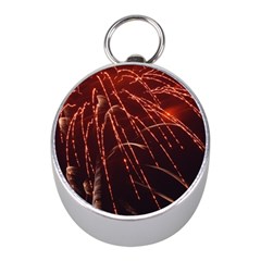 Fireworks Red Orange Yellow Mini Silver Compasses by Bajindul