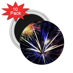 Fireworks Rocket Night Lights 2 25  Magnets (10 Pack)  by HermanTelo