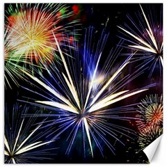 Fireworks Rocket Night Lights Canvas 16  X 16  by HermanTelo