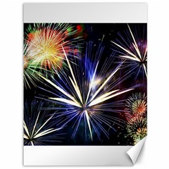 Fireworks Rocket Night Lights Canvas 36  X 48 