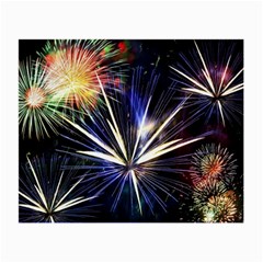 Fireworks Rocket Night Lights Small Glasses Cloth (2 Sides)