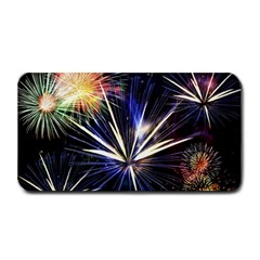 Fireworks Rocket Night Lights Medium Bar Mats by HermanTelo