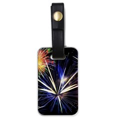 Fireworks Rocket Night Lights Luggage Tag (one Side)