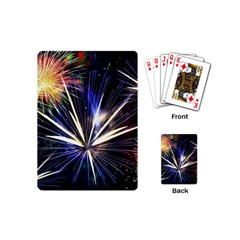 Fireworks Rocket Night Lights Playing Cards Single Design (mini)