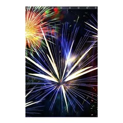 Fireworks Rocket Night Lights Shower Curtain 48  X 72  (small)  by HermanTelo