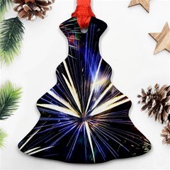 Fireworks Rocket Night Lights Christmas Tree Ornament (two Sides) by HermanTelo