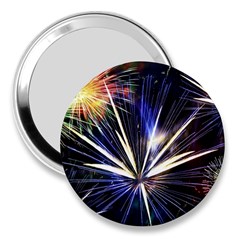 Fireworks Rocket Night Lights 3  Handbag Mirrors