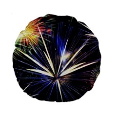 Fireworks Rocket Night Lights Standard 15  Premium Round Cushions