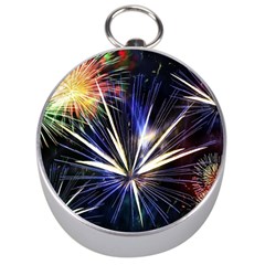 Fireworks Rocket Night Lights Silver Compasses