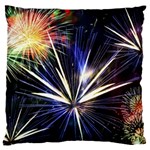 Fireworks Rocket Night Lights Large Flano Cushion Case (One Side) Front