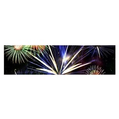 Fireworks Rocket Night Lights Satin Scarf (oblong)