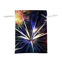 Fireworks Rocket Night Lights Lightweight Drawstring Pouch (l)