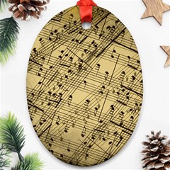 Music Nuts Sheet Ornament (oval)