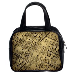 Music Nuts Sheet Classic Handbag (two Sides) by Mariart