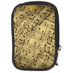 Music Nuts Sheet Compact Camera Leather Case by Mariart