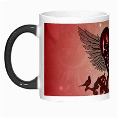 Awesome Heart With Skulls And Wings Morph Mugs by FantasyWorld7