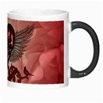 Awesome Heart With Skulls And Wings Morph Mugs Right