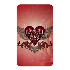 Awesome Heart With Skulls And Wings Memory Card Reader (rectangular) by FantasyWorld7