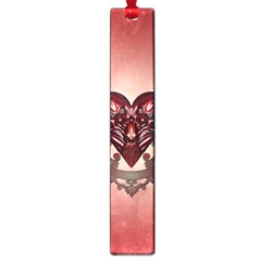 Awesome Heart With Skulls And Wings Large Book Marks by FantasyWorld7