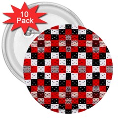 Nr 17 3  Buttons (10 Pack)  by ArtworkByPatrick