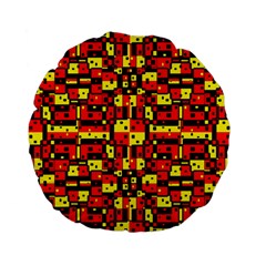 Rby 56 Standard 15  Premium Flano Round Cushions by ArtworkByPatrick