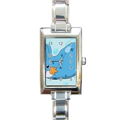 Fluffy Gaming Rectangle Italian Charm Watch by FluffyGaming