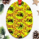 Cut Glass Beads Ornament (Oval) Front